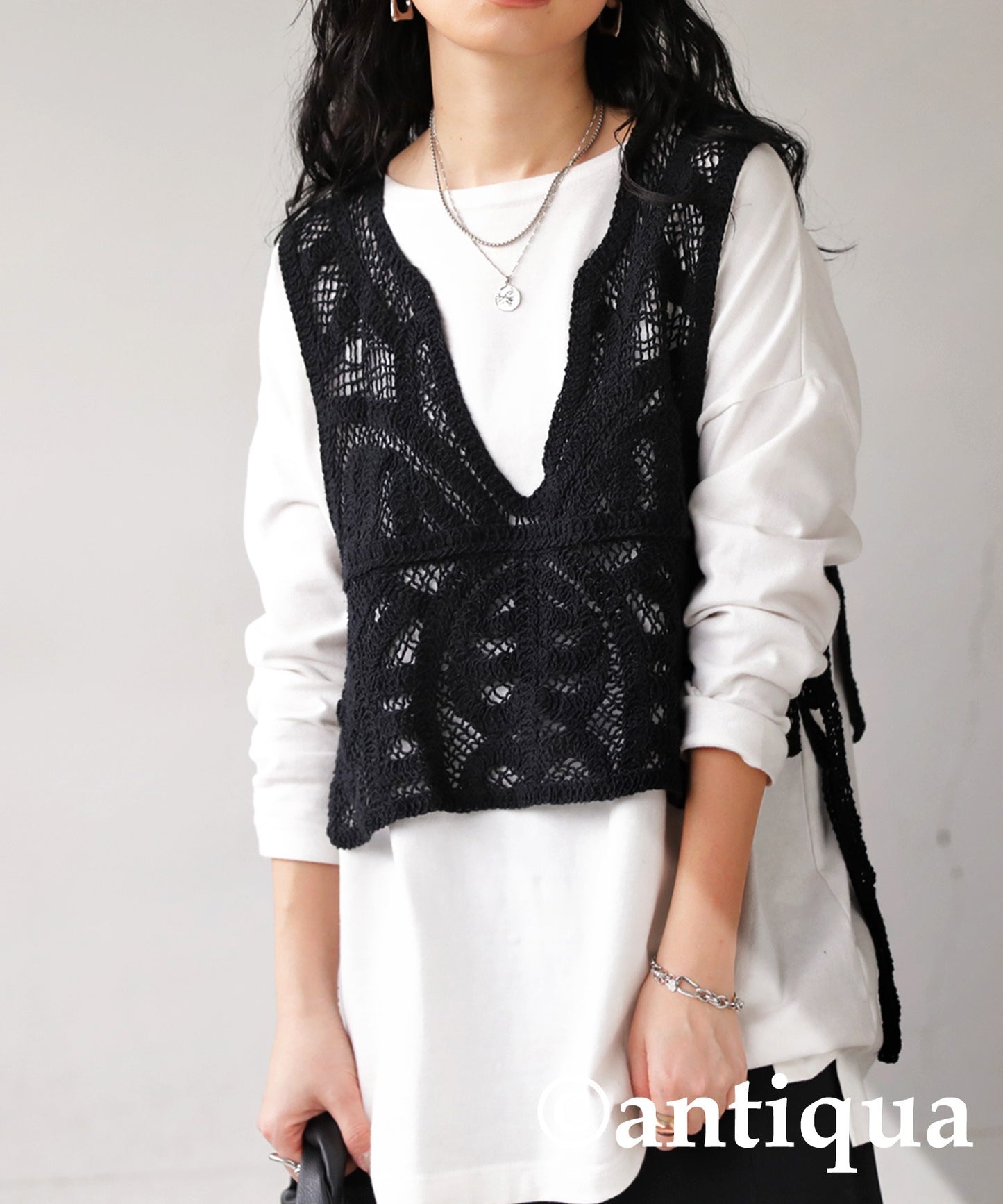 Crochenit Vest Ladies Tops Cotton 100%