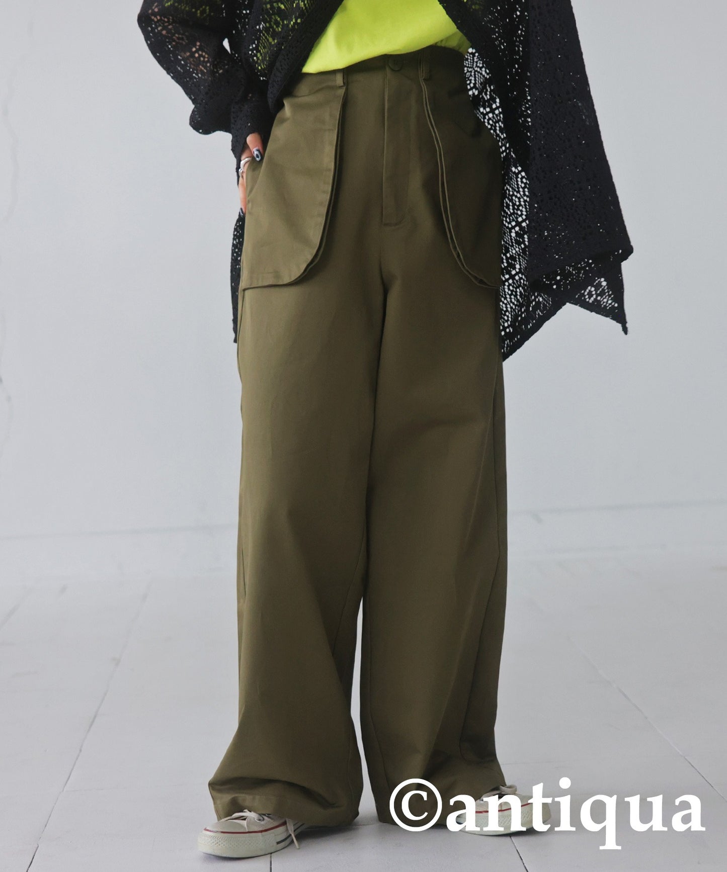 Big Pocket Wide Pants Ladies