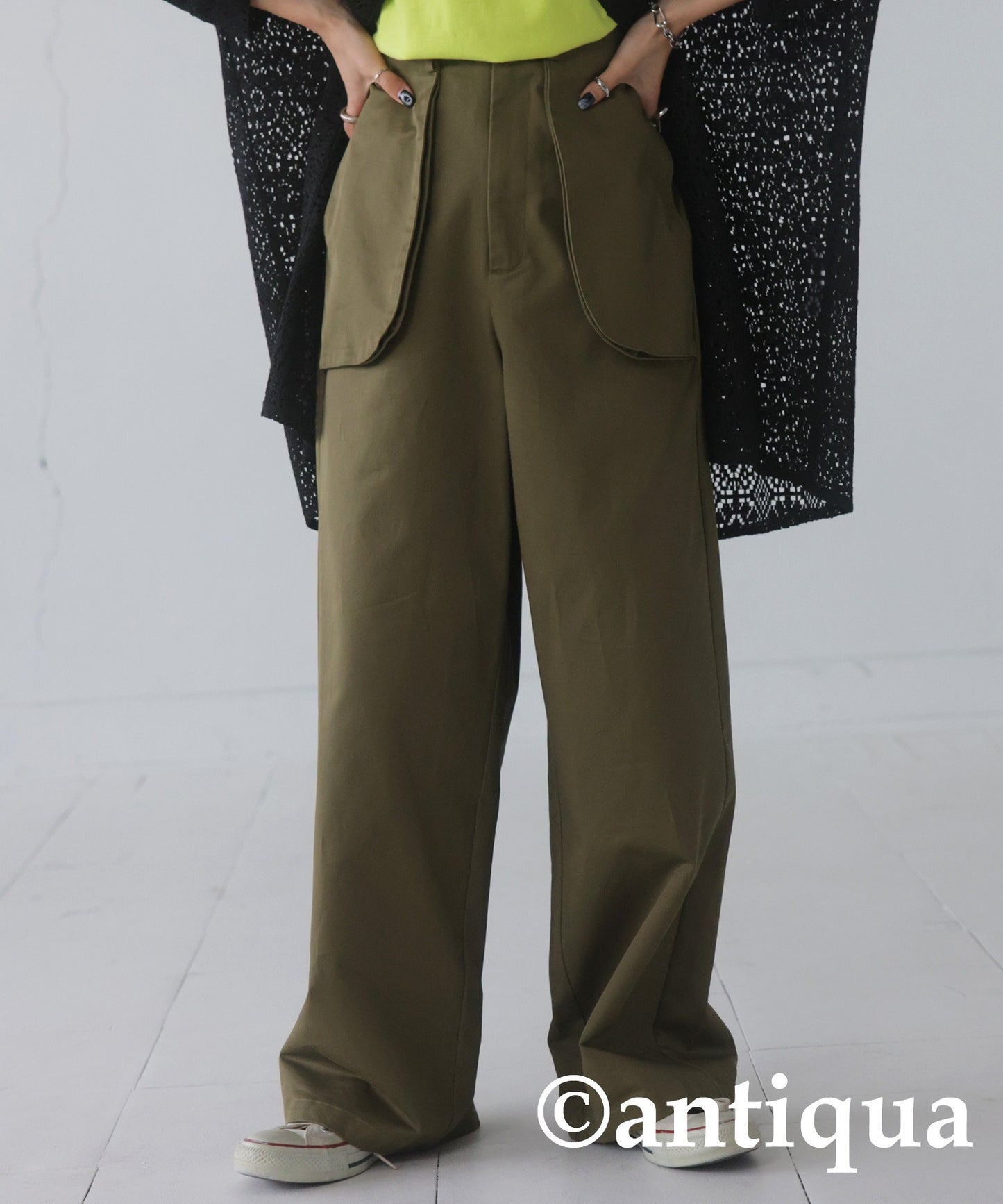 Big Pocket Wide Pants Ladies