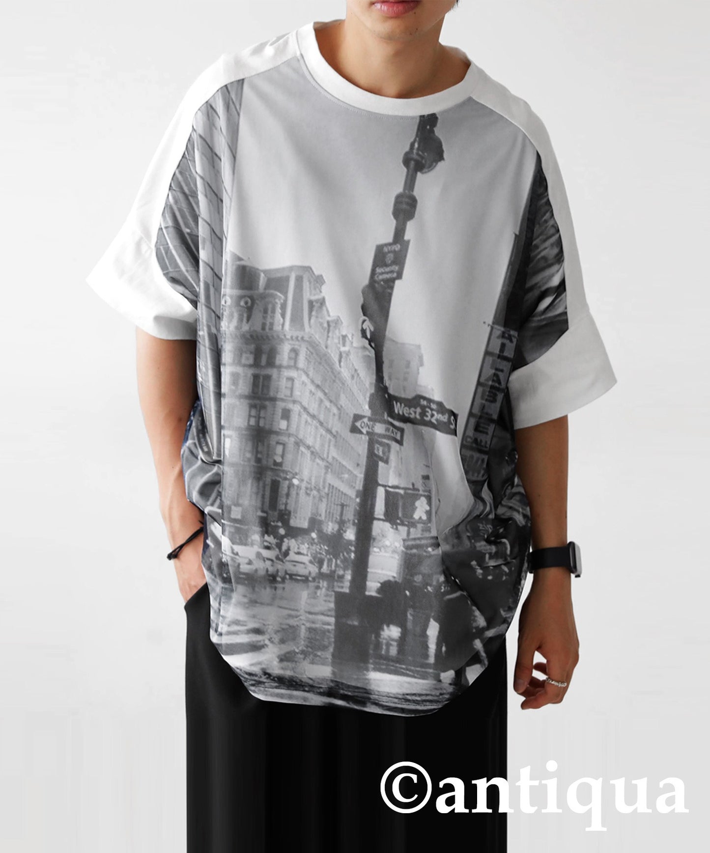 Digital Photo Print Dolman T-Shirt Men’s