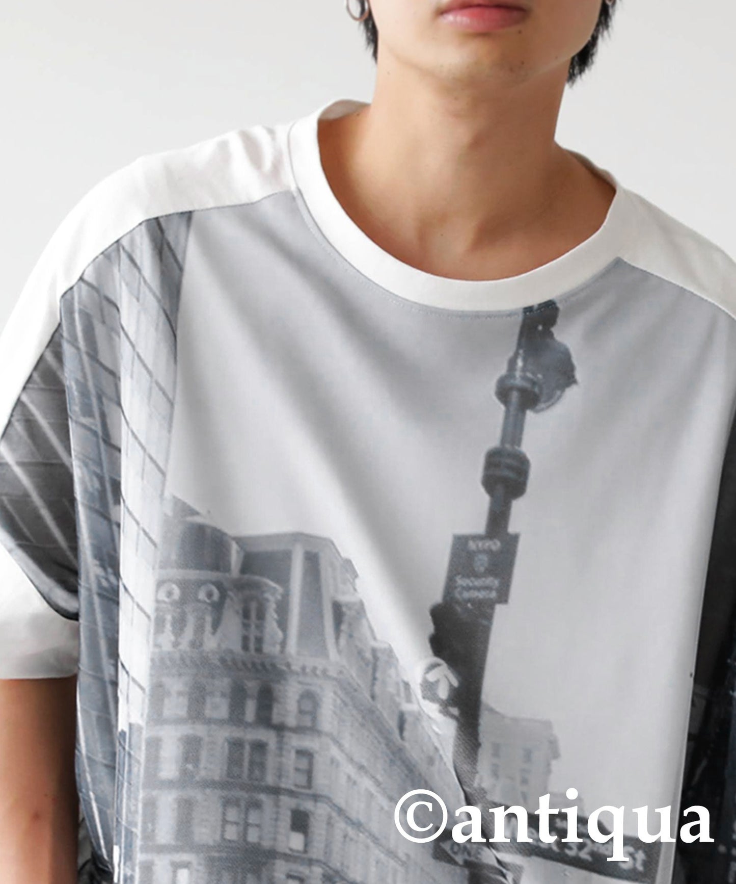 Digital Photo Print Dolman T-Shirt Men’s