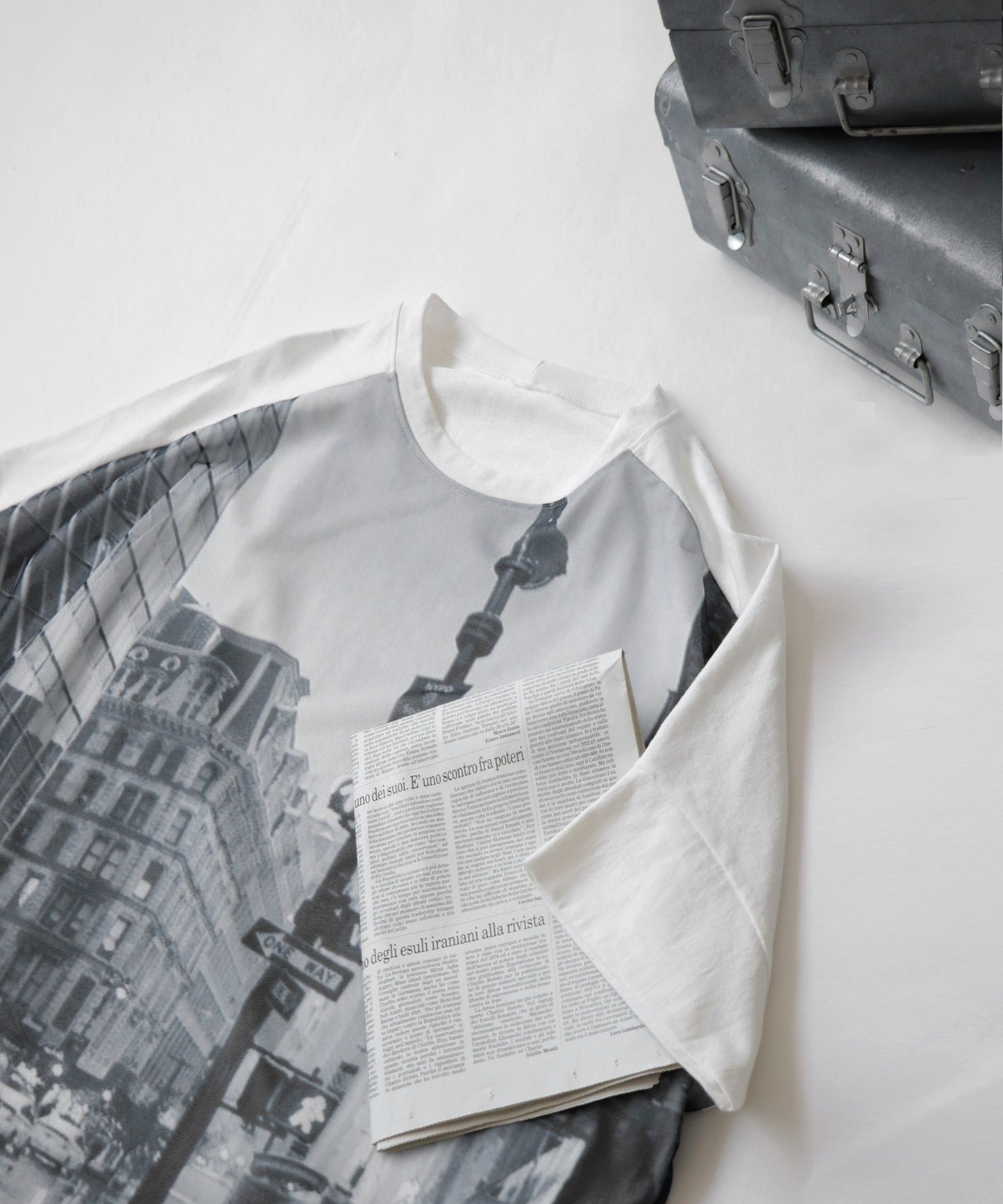 Digital Photo Print Dolman T-Shirt Men’s