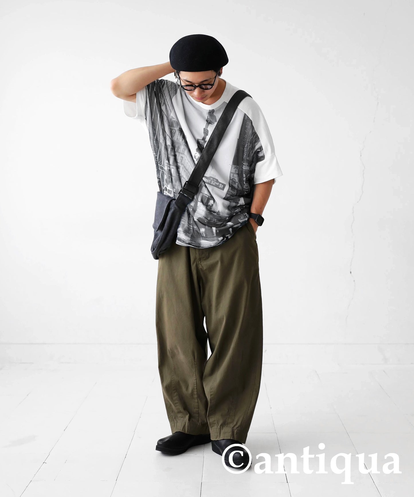 Digital Photo Print Dolman T-Shirt Men’s
