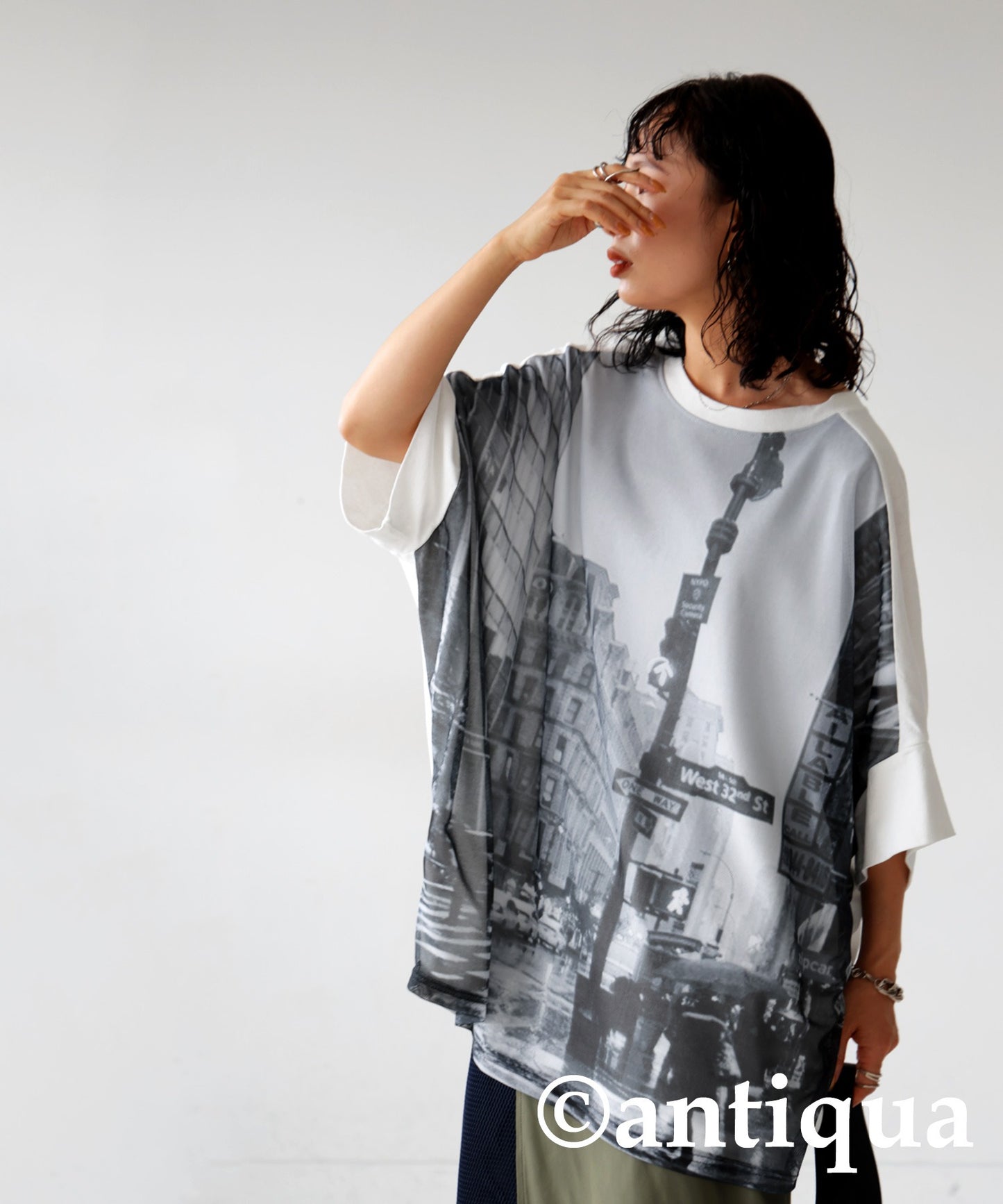 Digital Photo Print Dolman T-Shirt Ladies