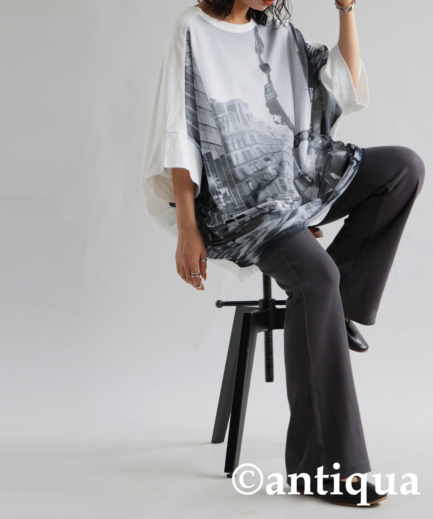 Digital Photo Print Dolman T-Shirt Ladies