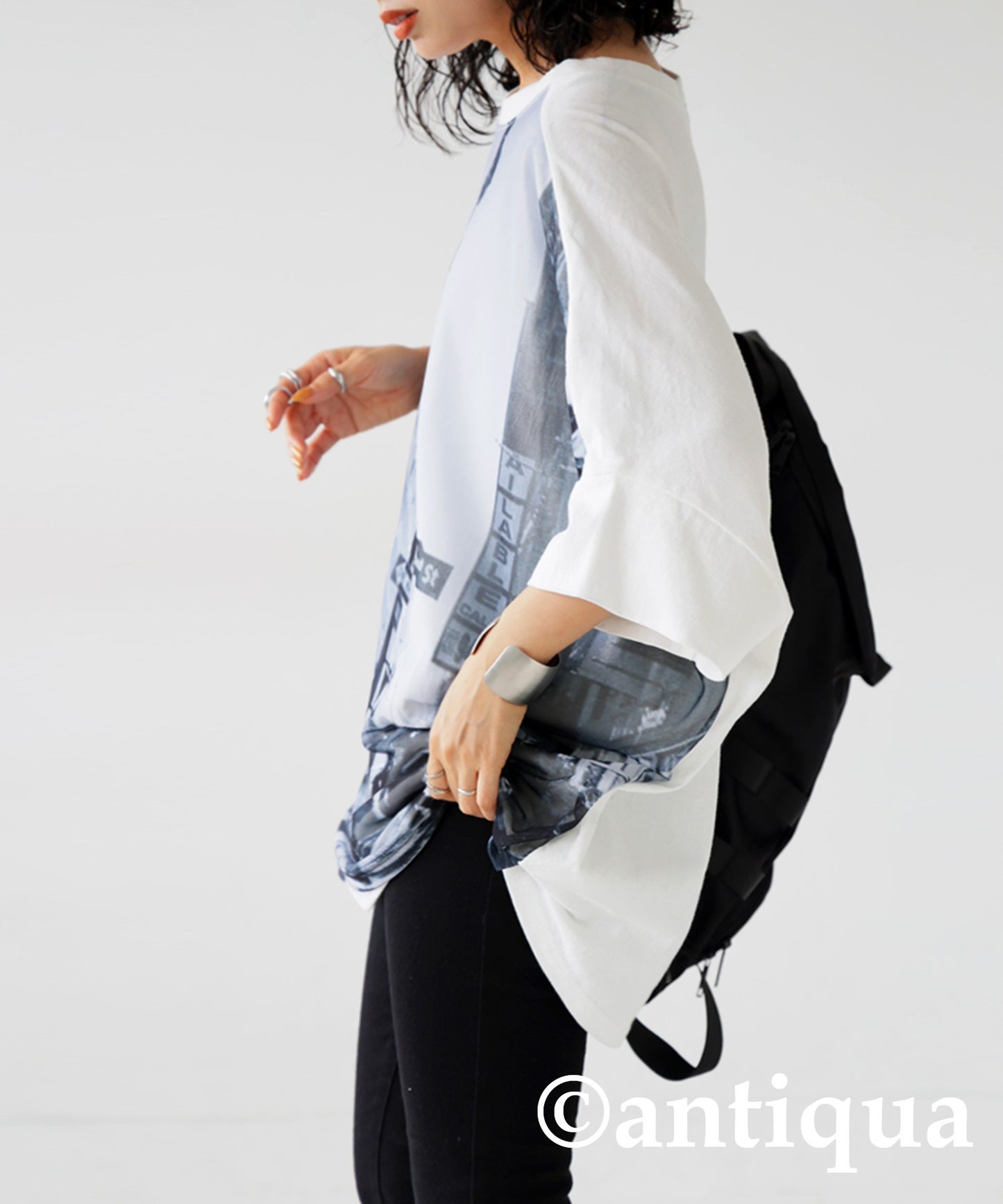 Digital Photo Print Dolman T-Shirt Ladies