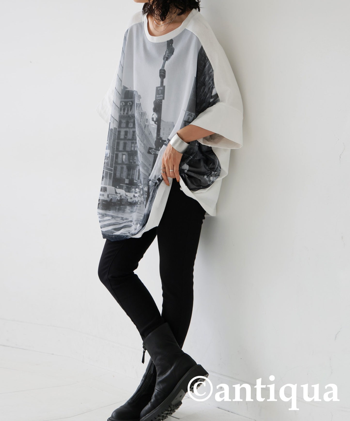 Digital Photo Print Dolman T-Shirt Ladies