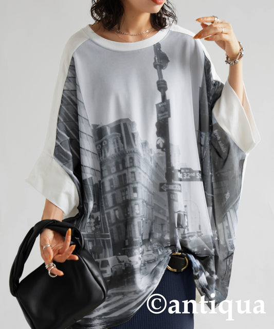 Digital Photo Print Dolman T-Shirt Ladies