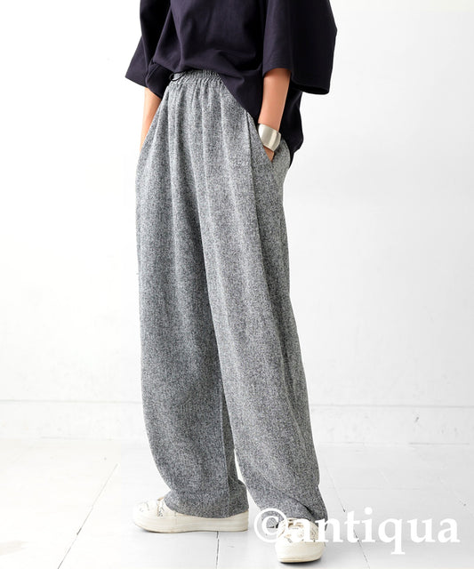 Tweed tapered pants Ladies