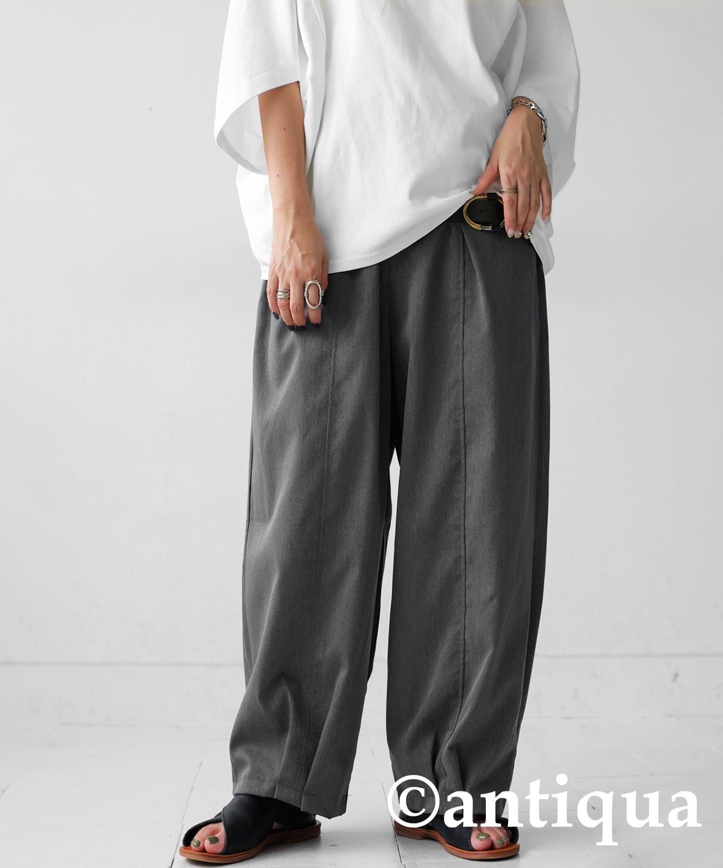 Hem tuck pants Ladies