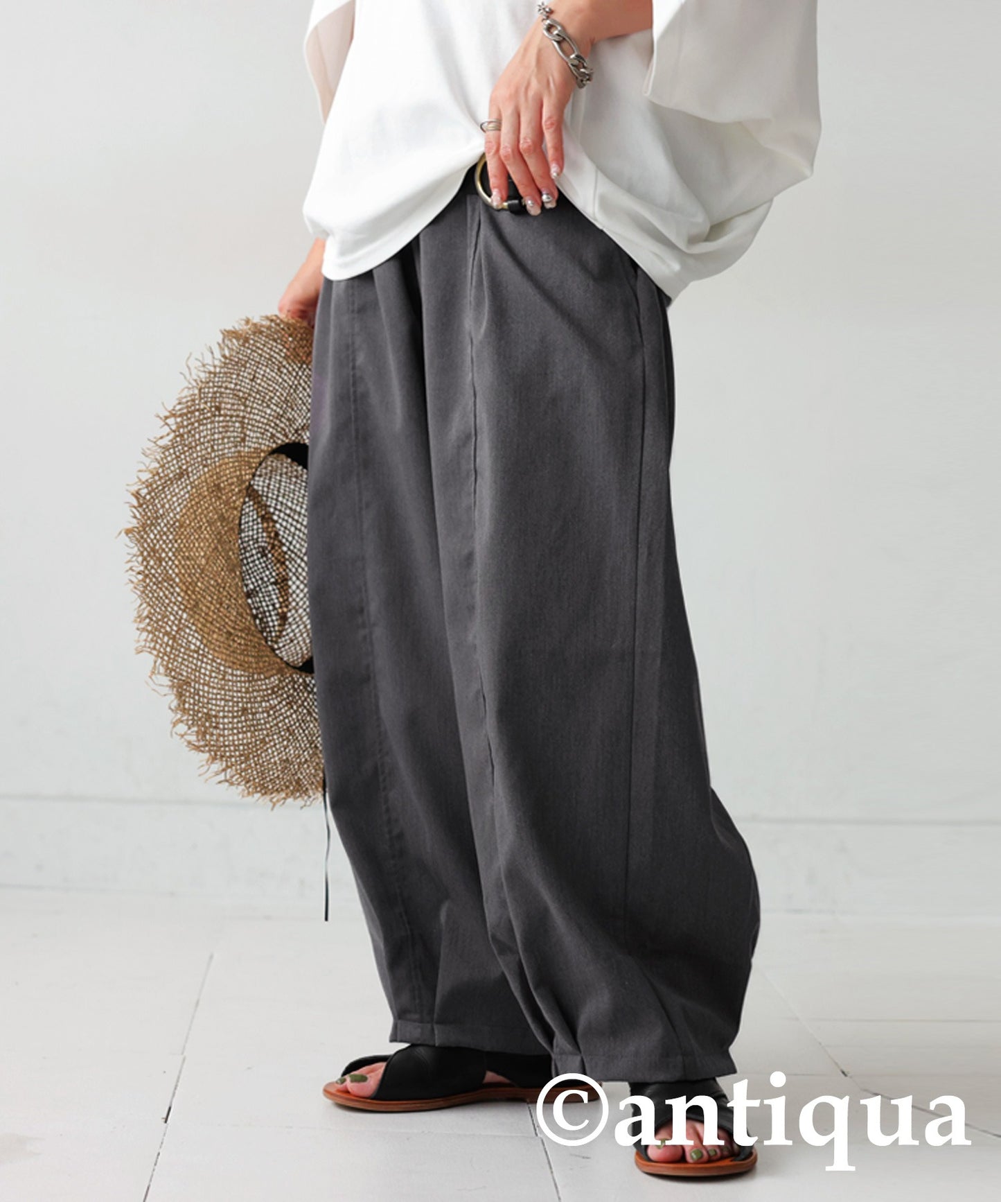 Hem tuck pants Ladies