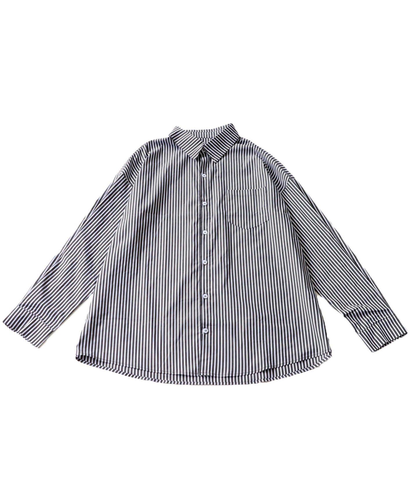 Over-Size Striped Shirt Ladies