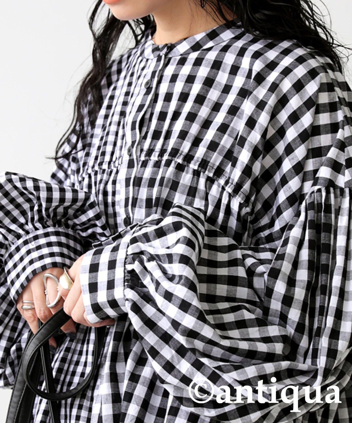 Asymmetry check Design Shirt Ladies