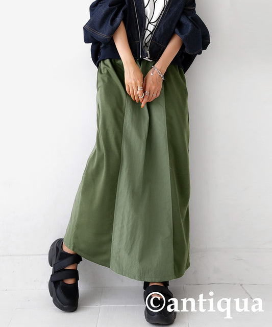 Different material Docking Long Skirt Ladies