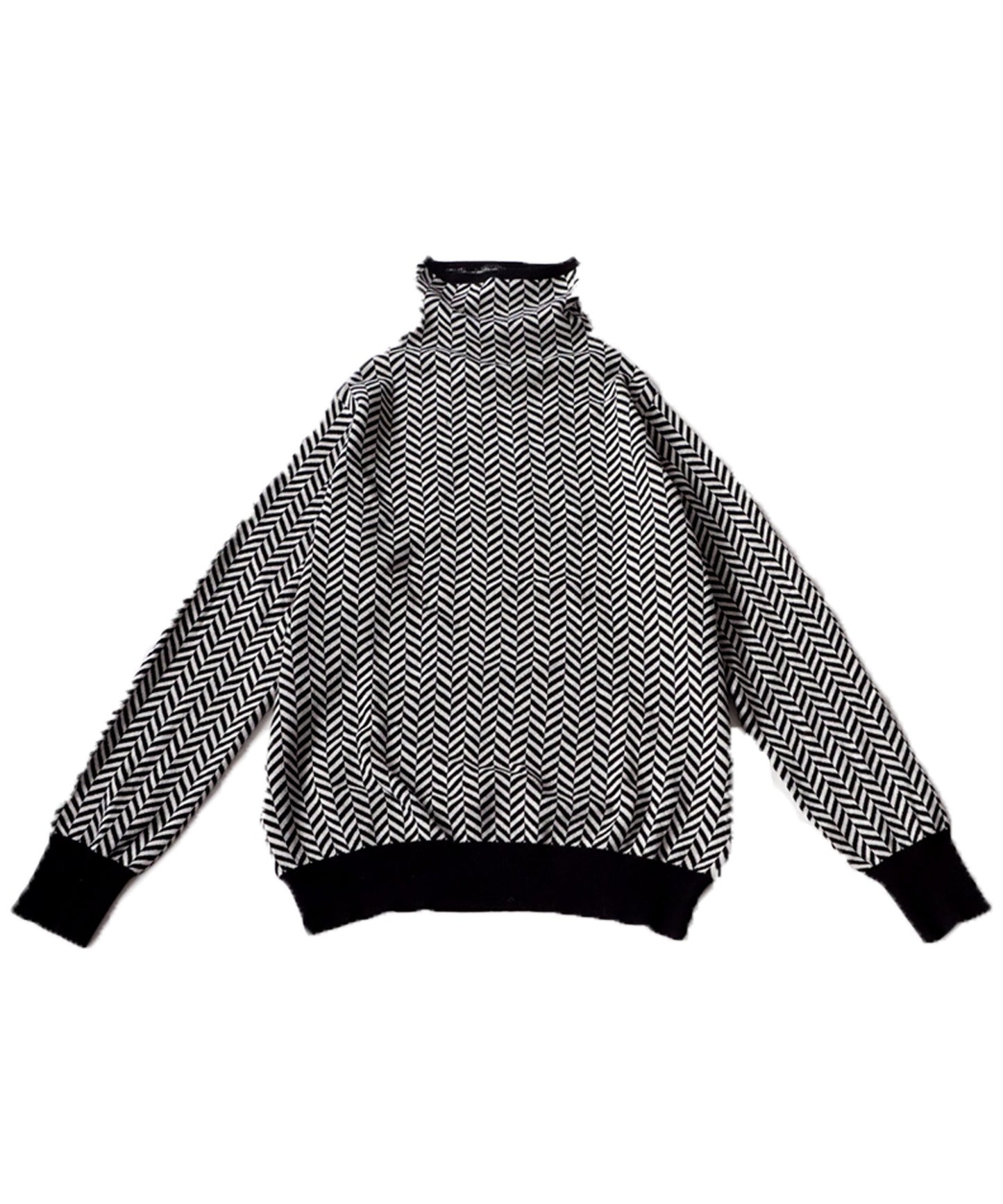 Herringbone turtleneck knit Ladies