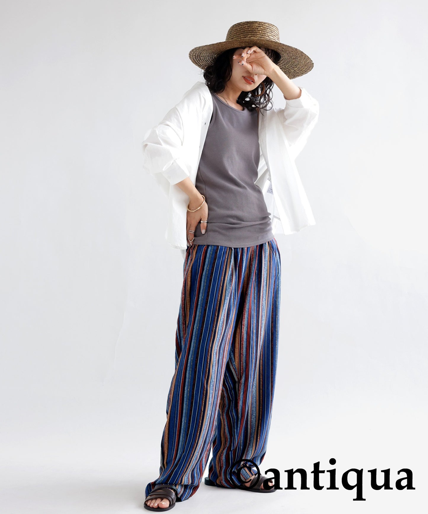 Ladies Tapered pants Long-length