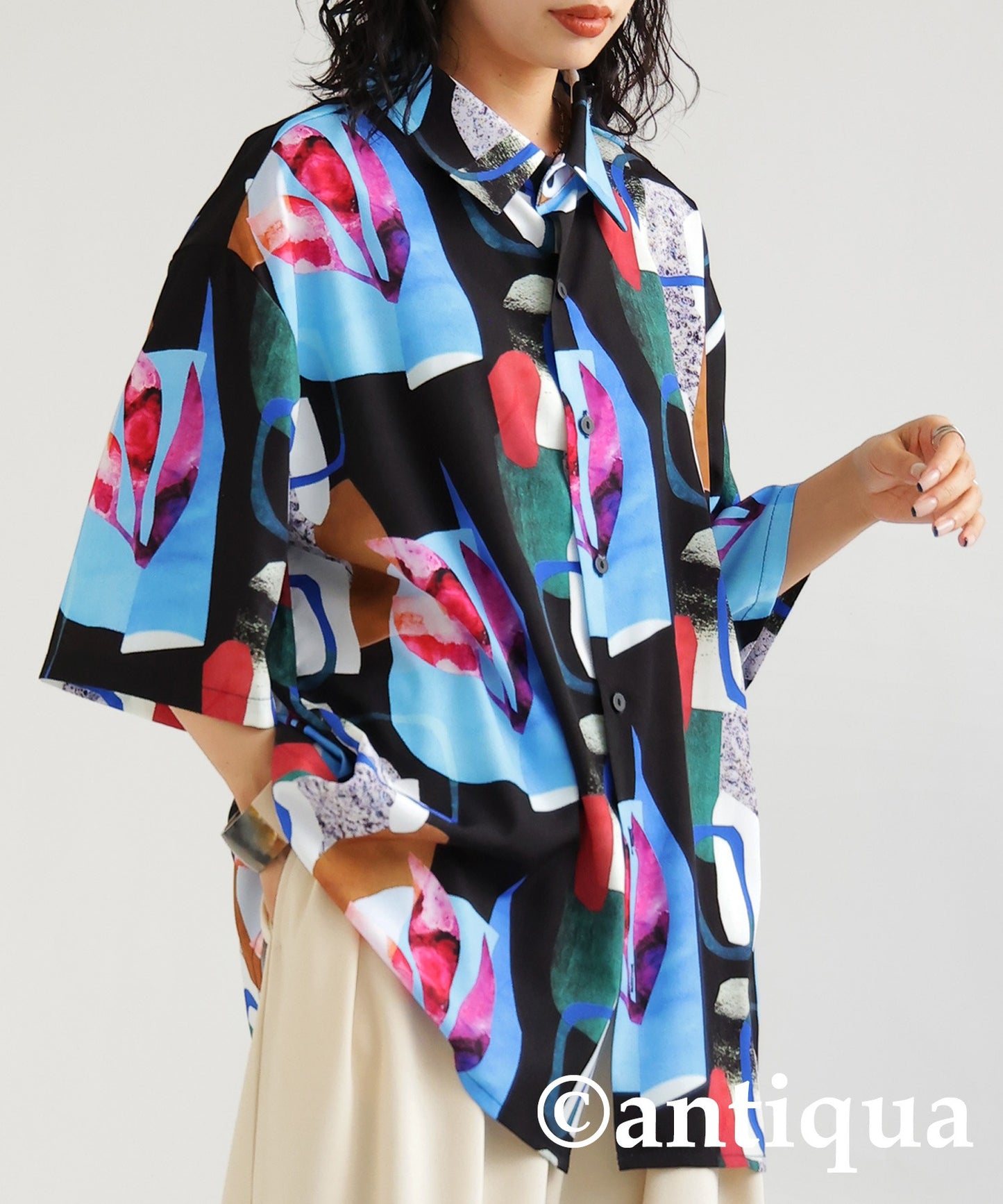 Art Print Design Shirt Ladies