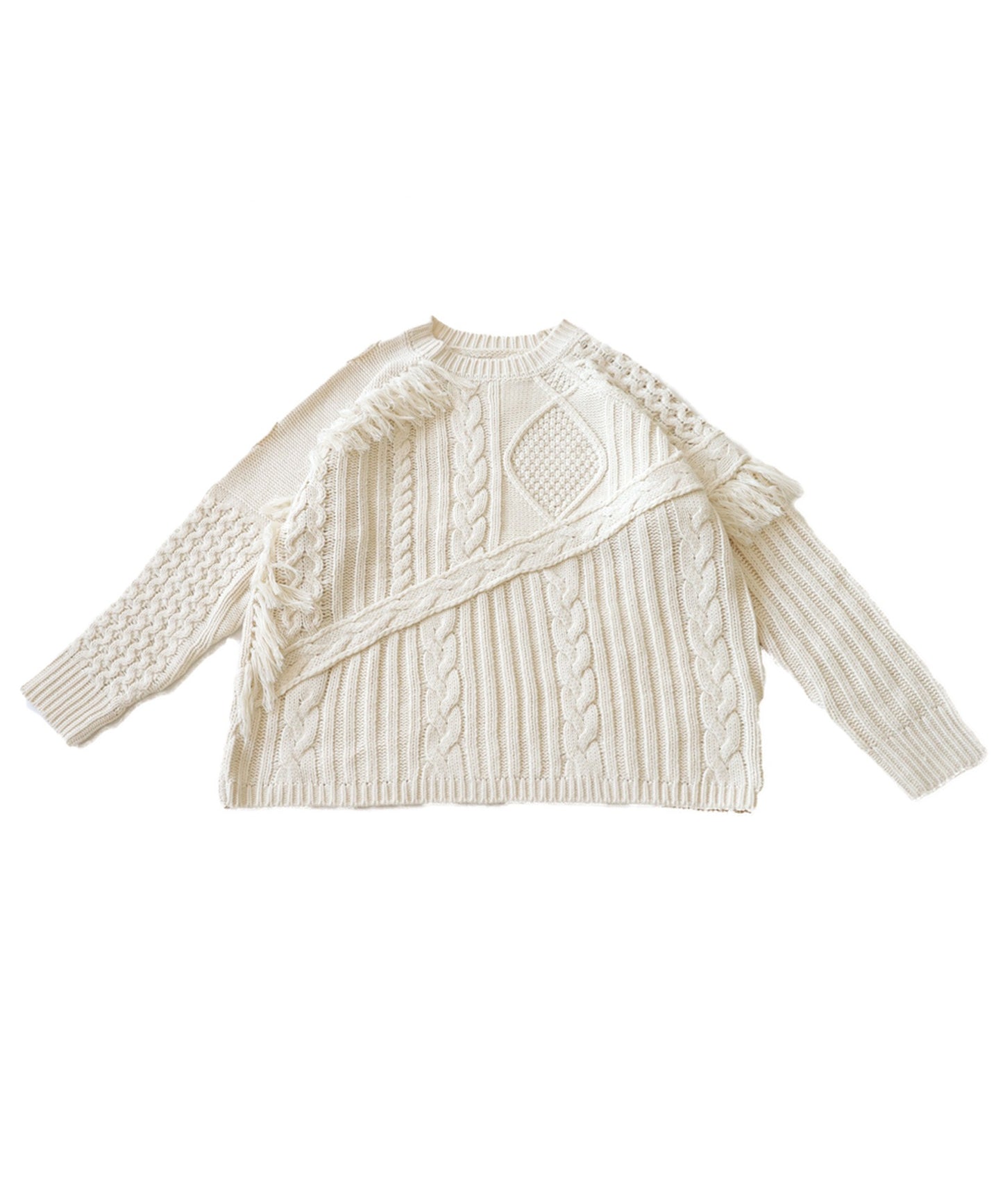 Cable knitting Ladies sweater