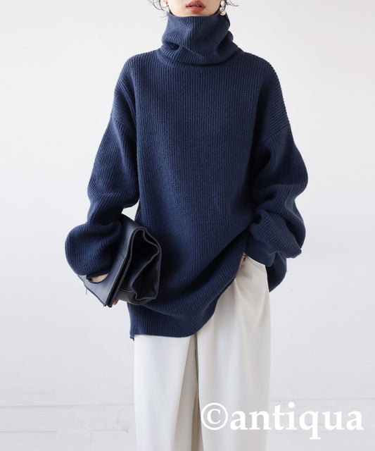 Oversized high neck knit Ladies