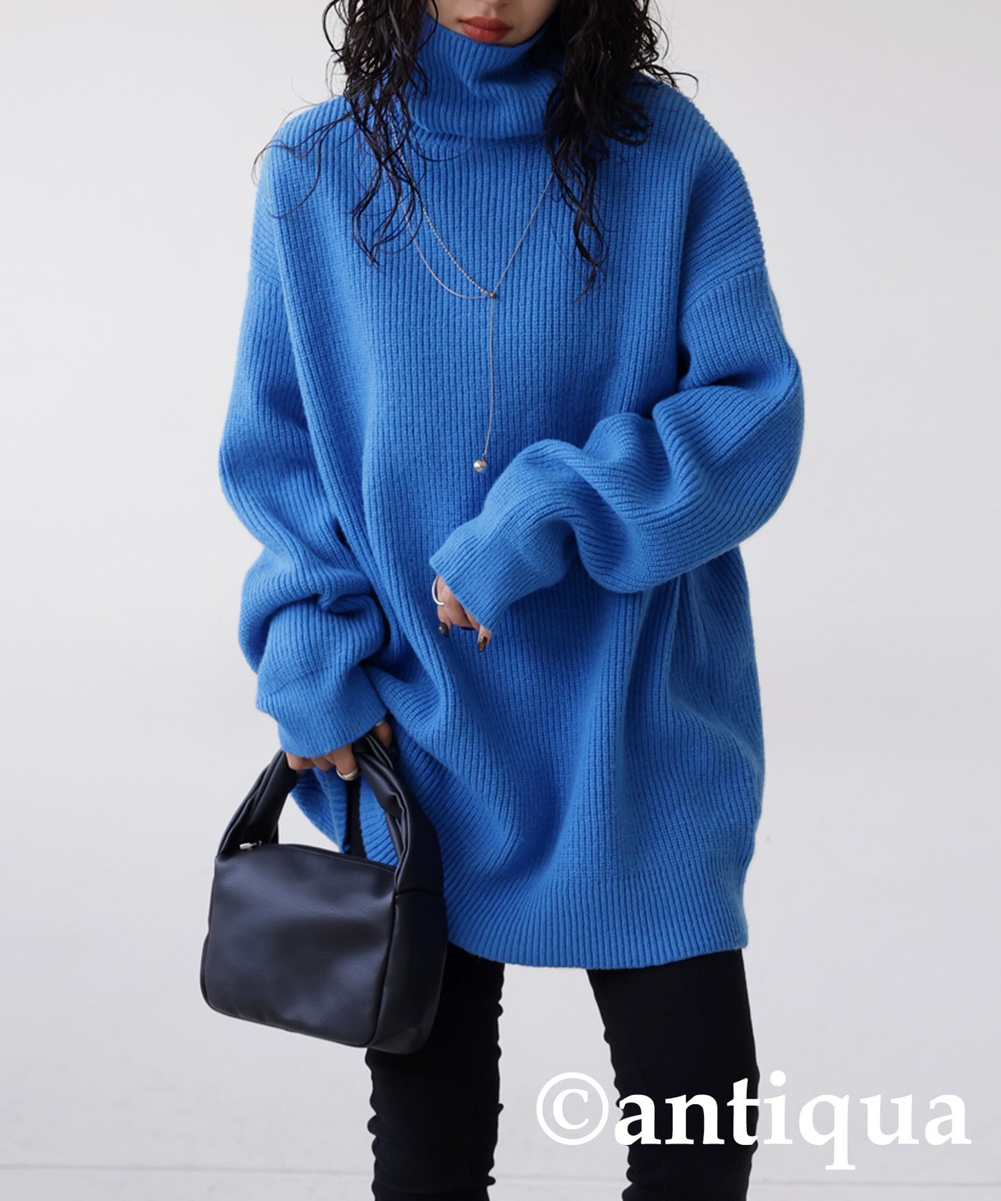 Oversized high neck knit Ladies