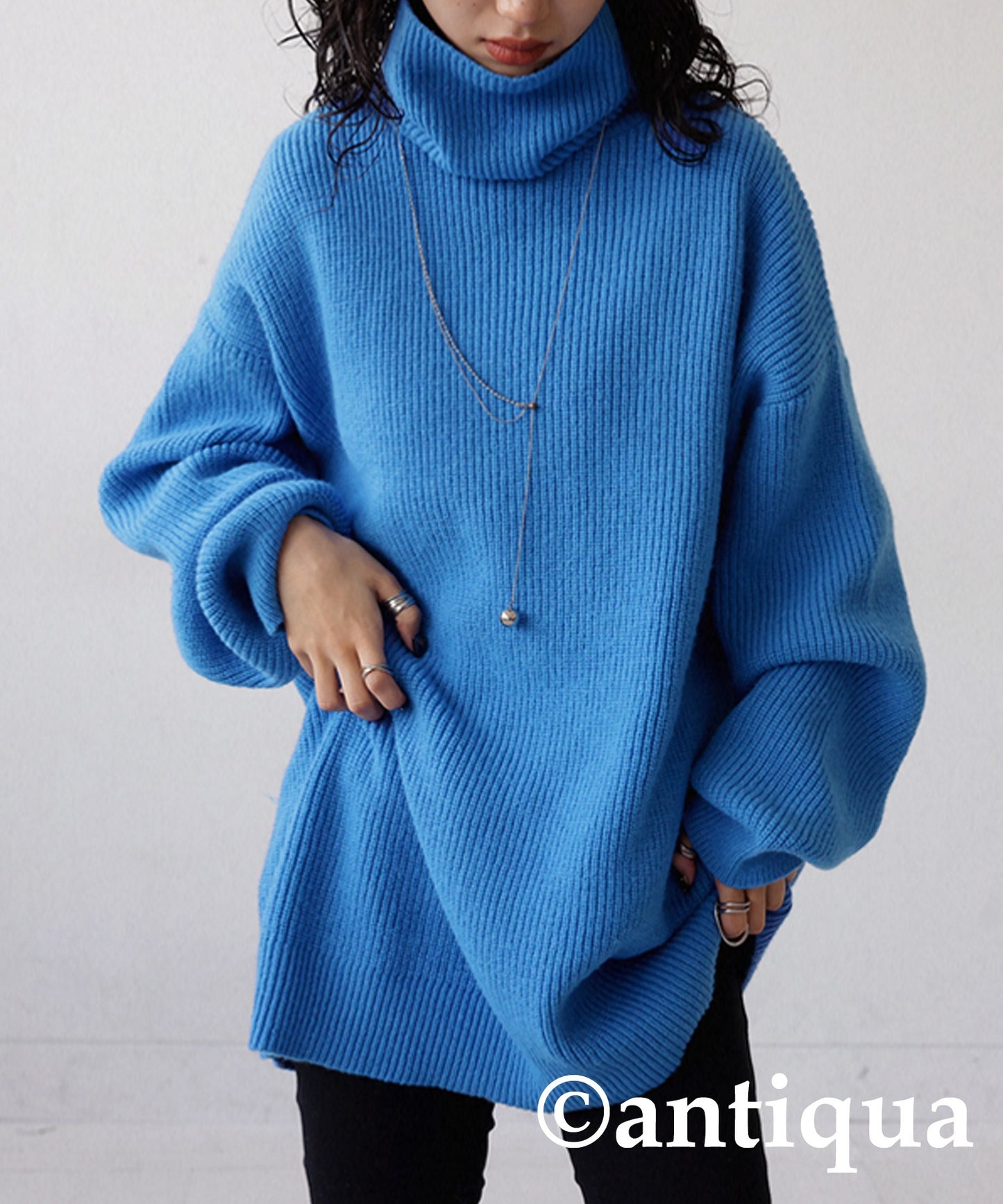 Oversized high neck knit Ladies