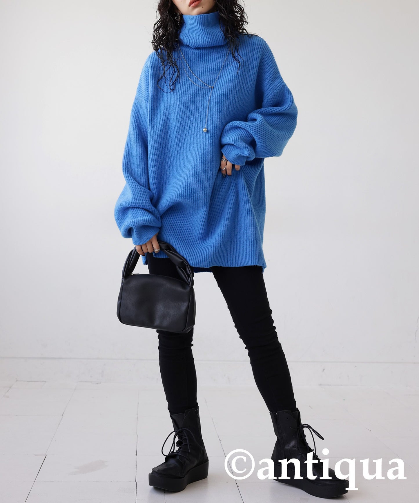 Oversized high neck knit Ladies