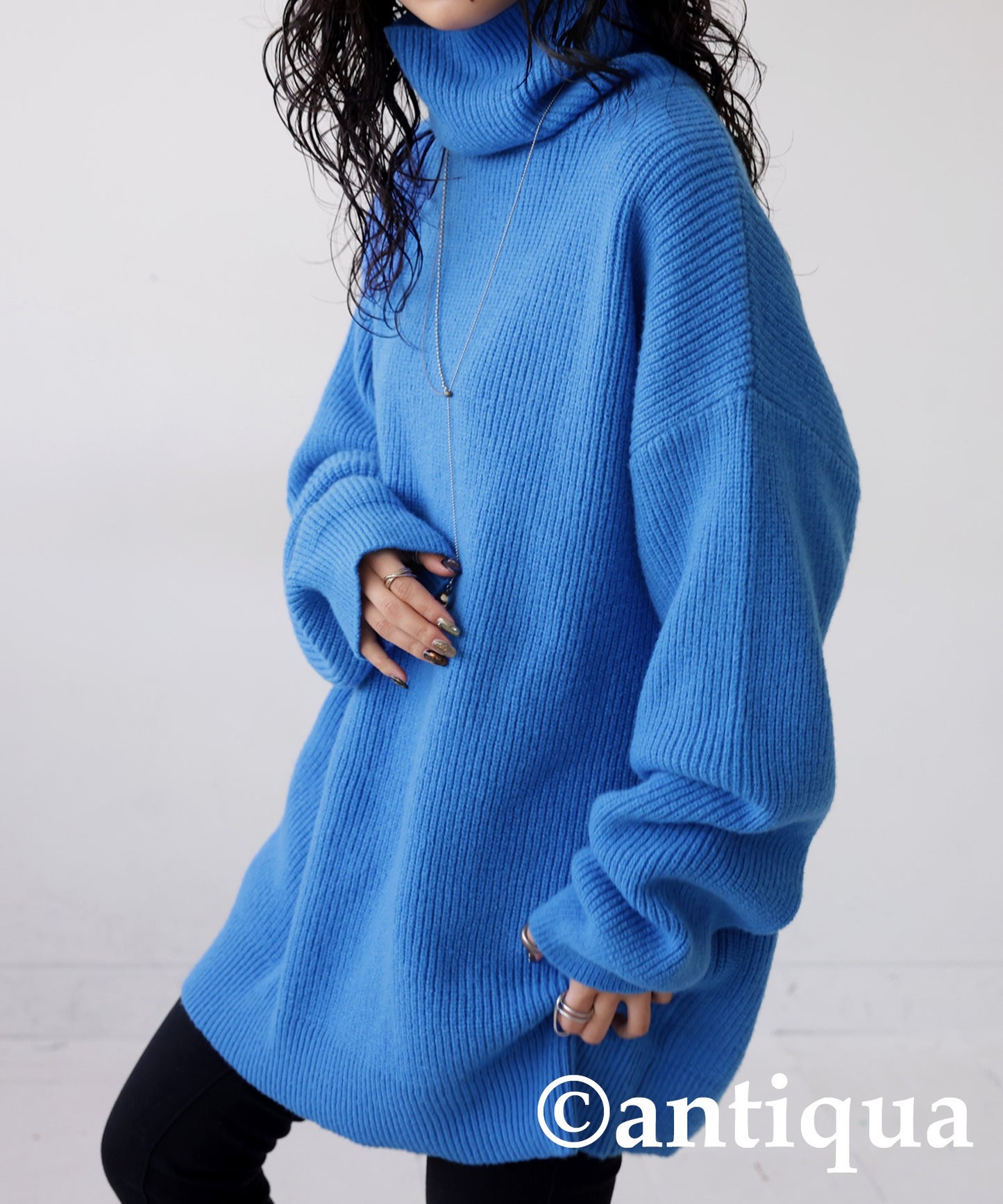 Oversized high neck knit Ladies