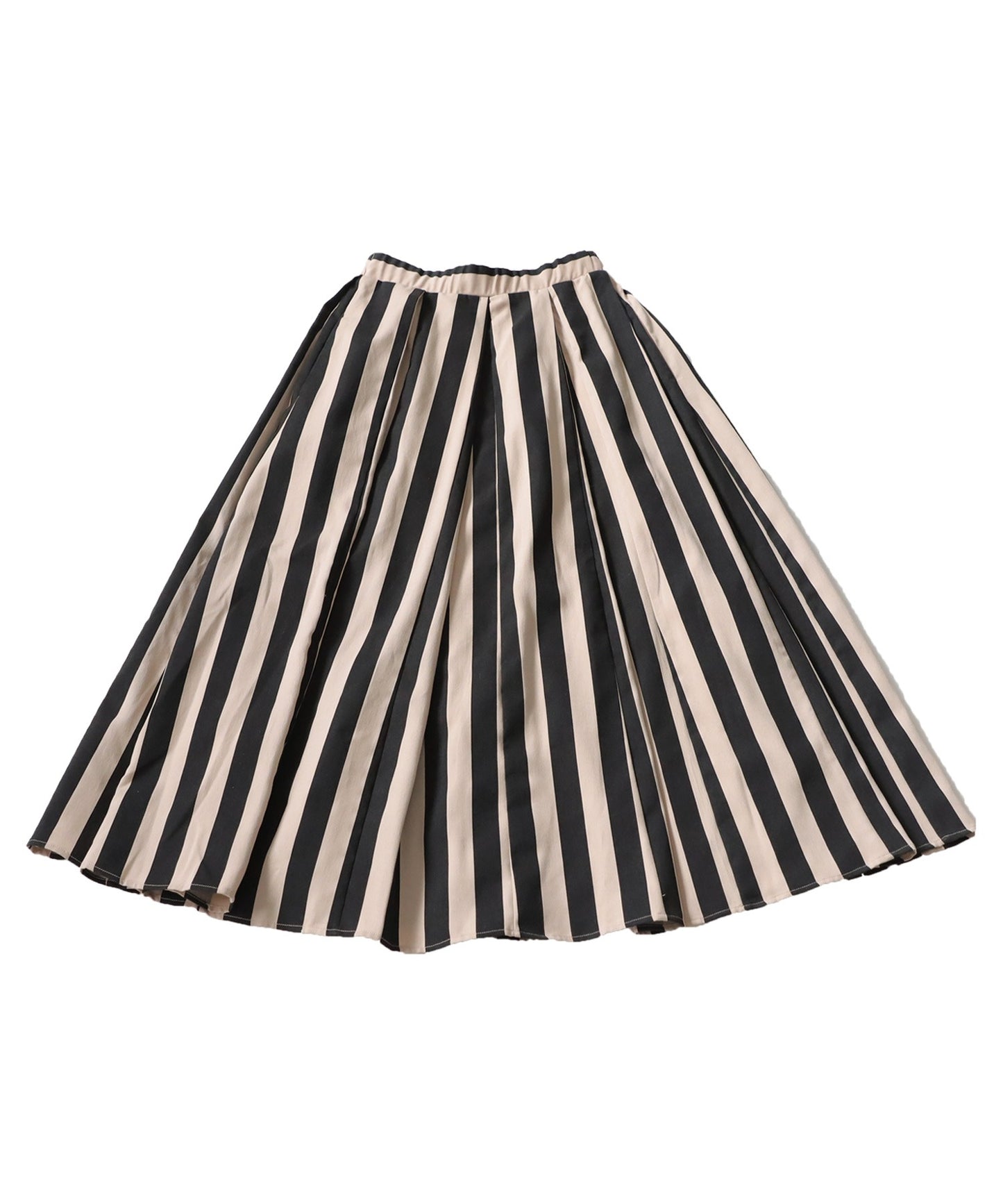 Stripe Tuck Skirt Ladies