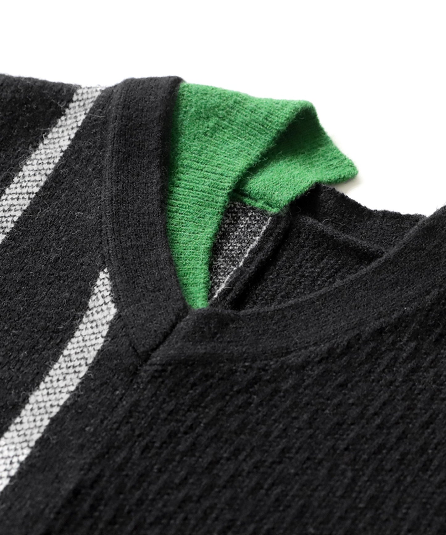 Asymmetric Border Knit Men's