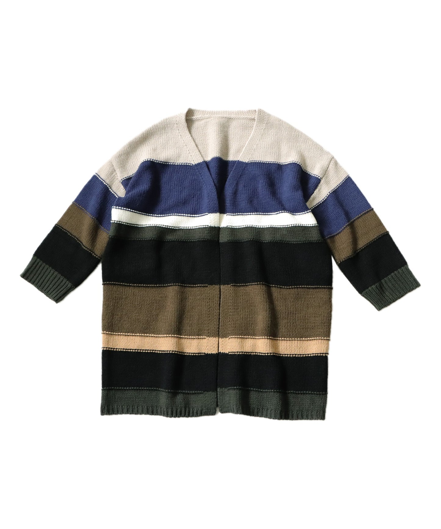 Border Knit Cardigan Ladies