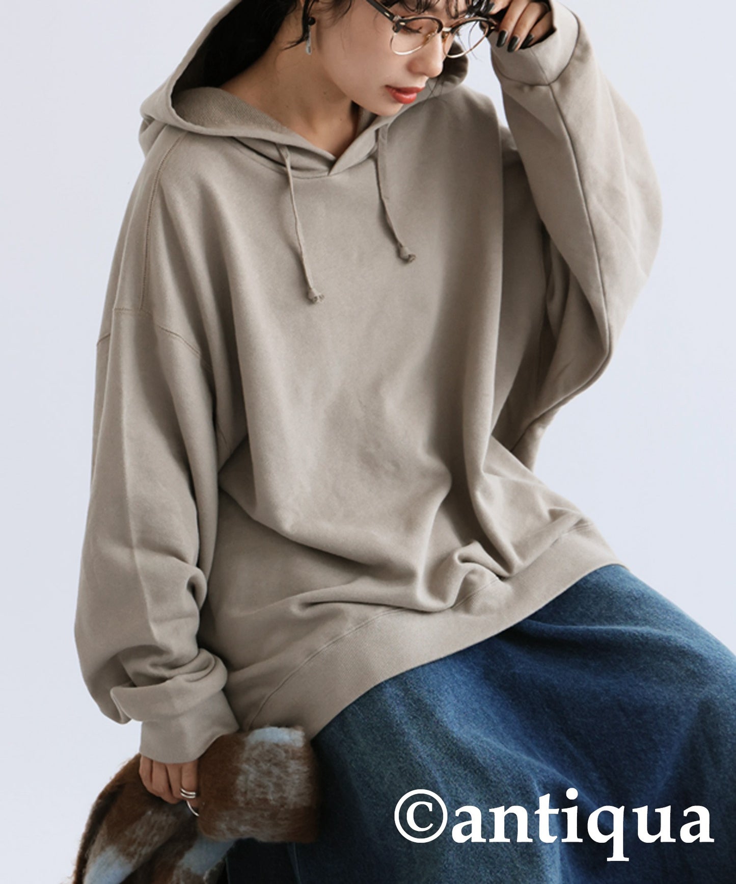 100%cotton  pile fabric hoodie Ladies