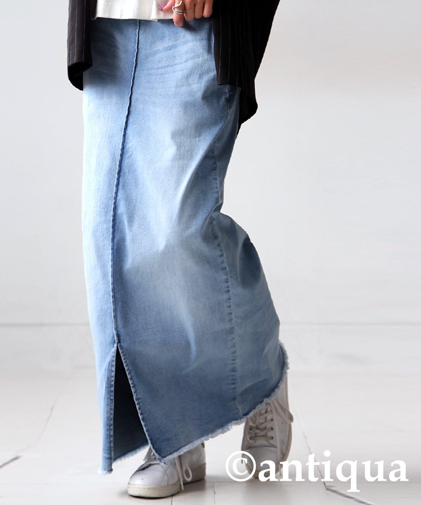 Denim Ladies skirt Long