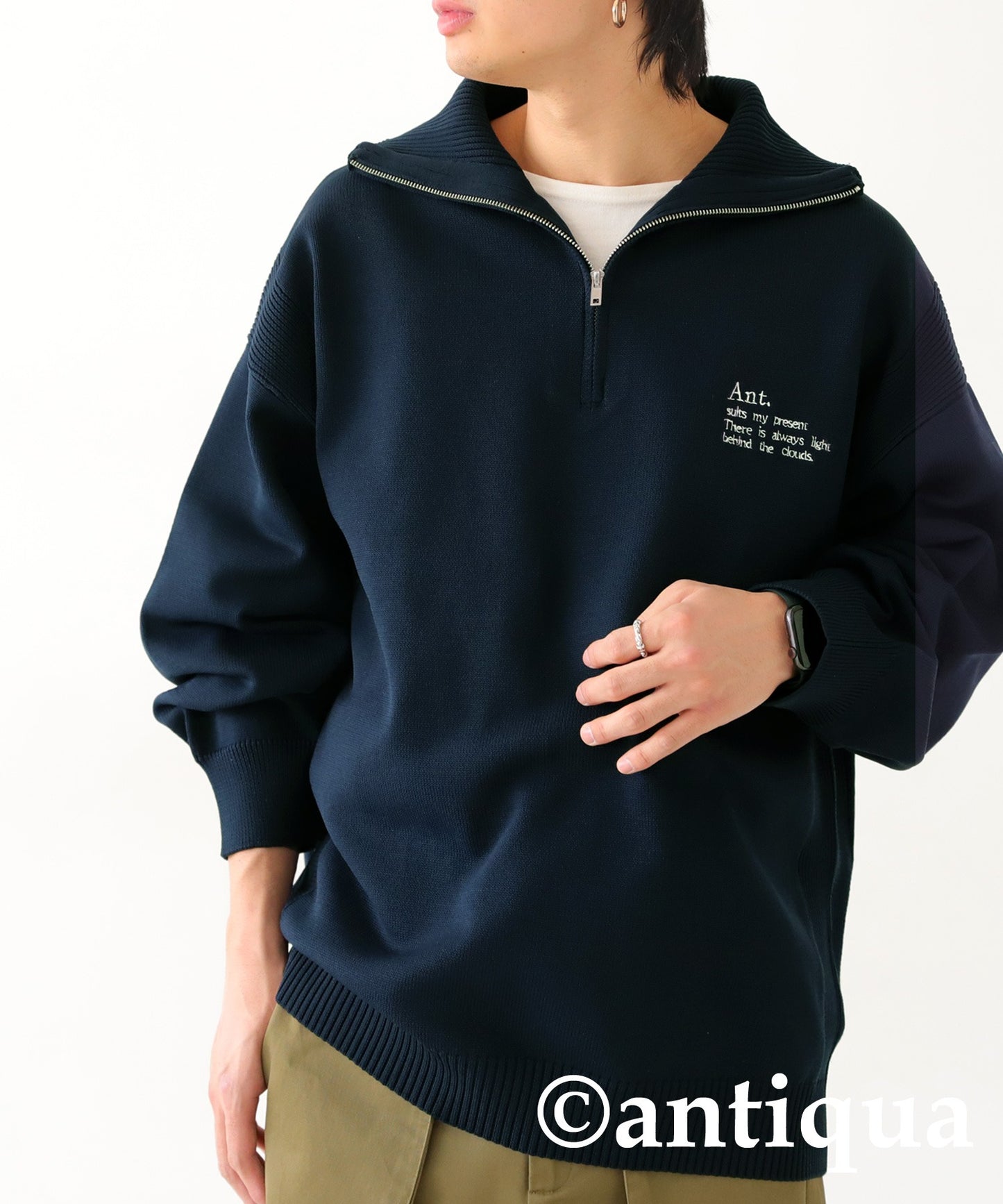 Embroidery Logo Knit Men's