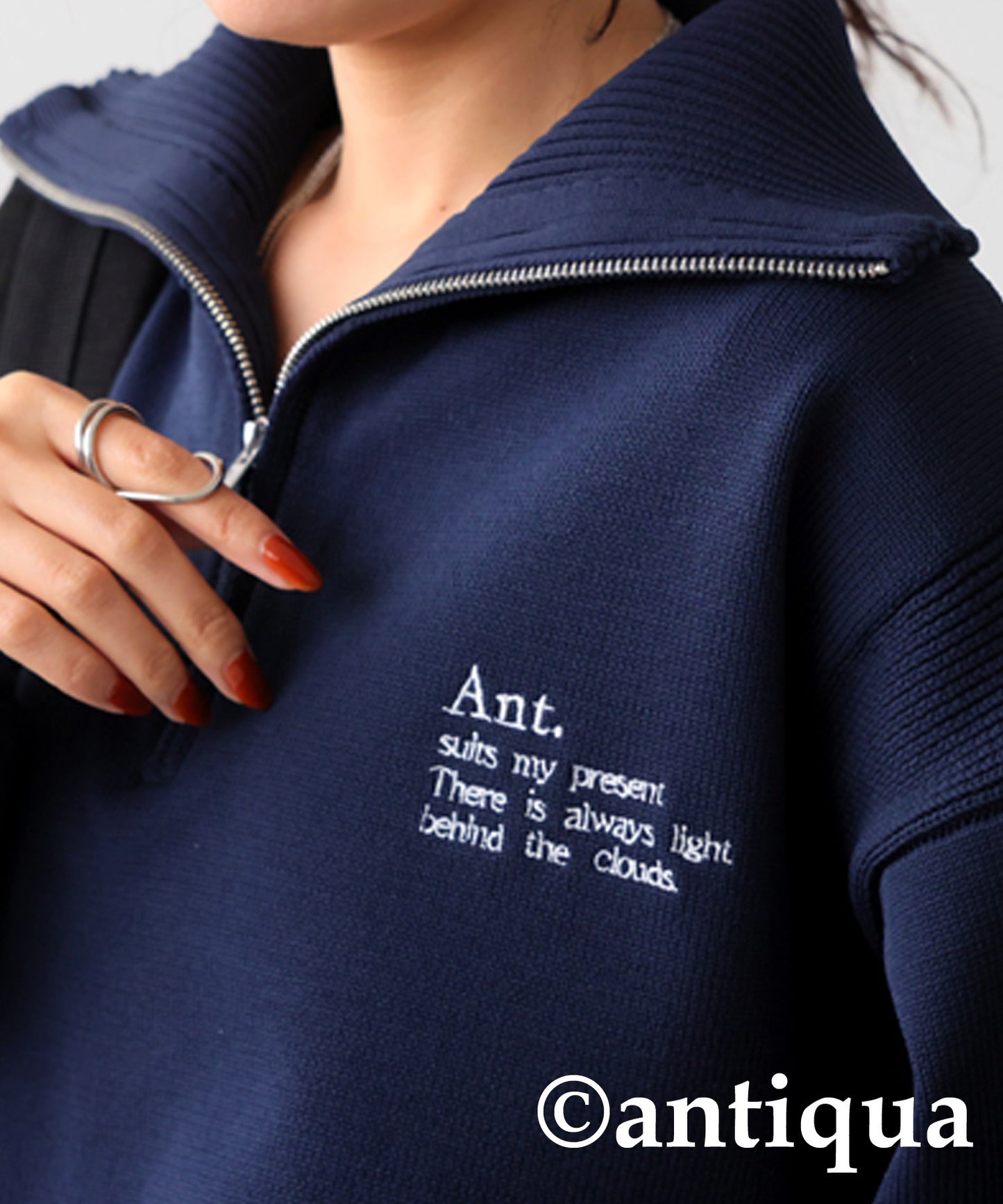 Embroidery Logo Knit Ladies