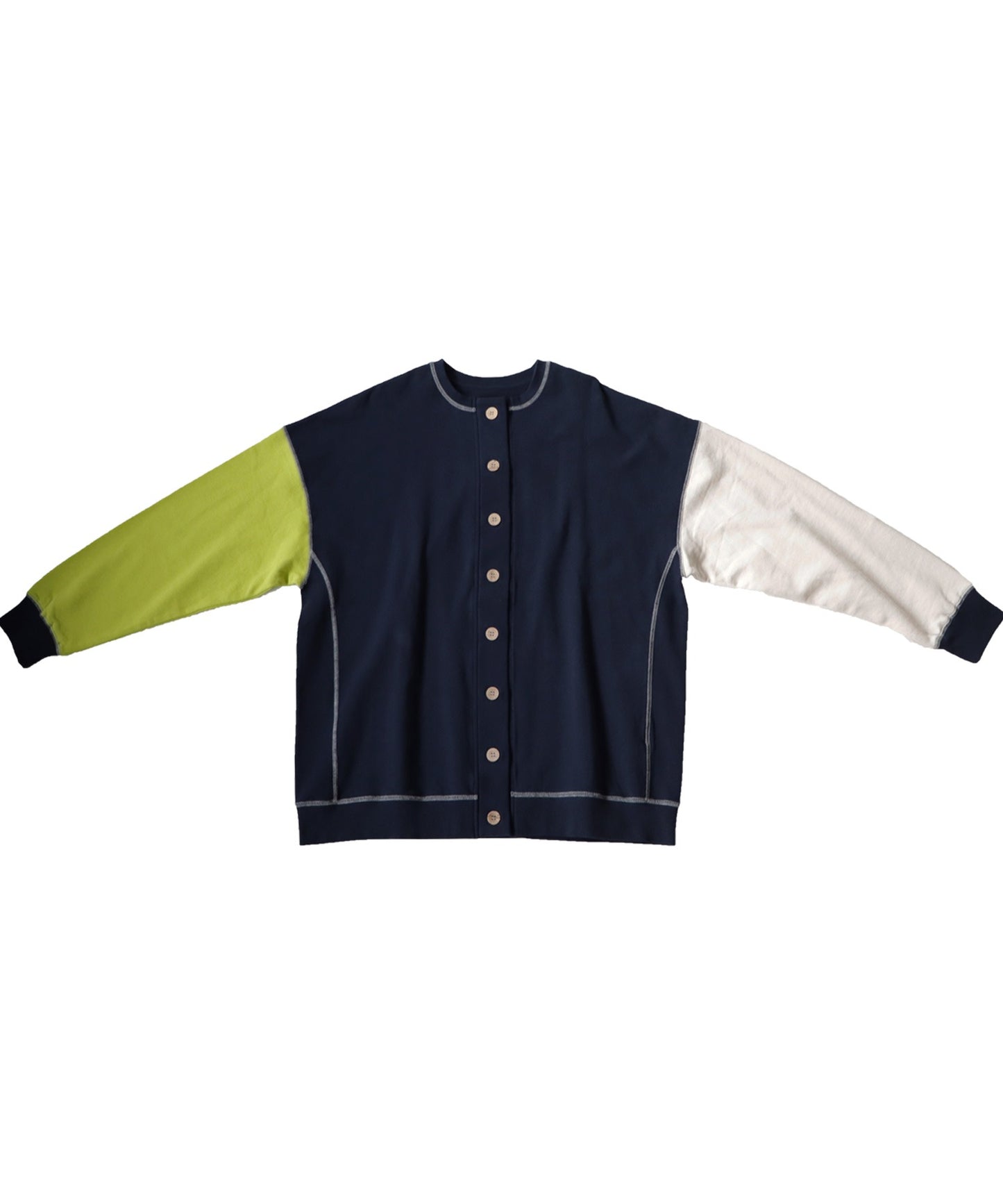 Color Stitch Cardigan Men's