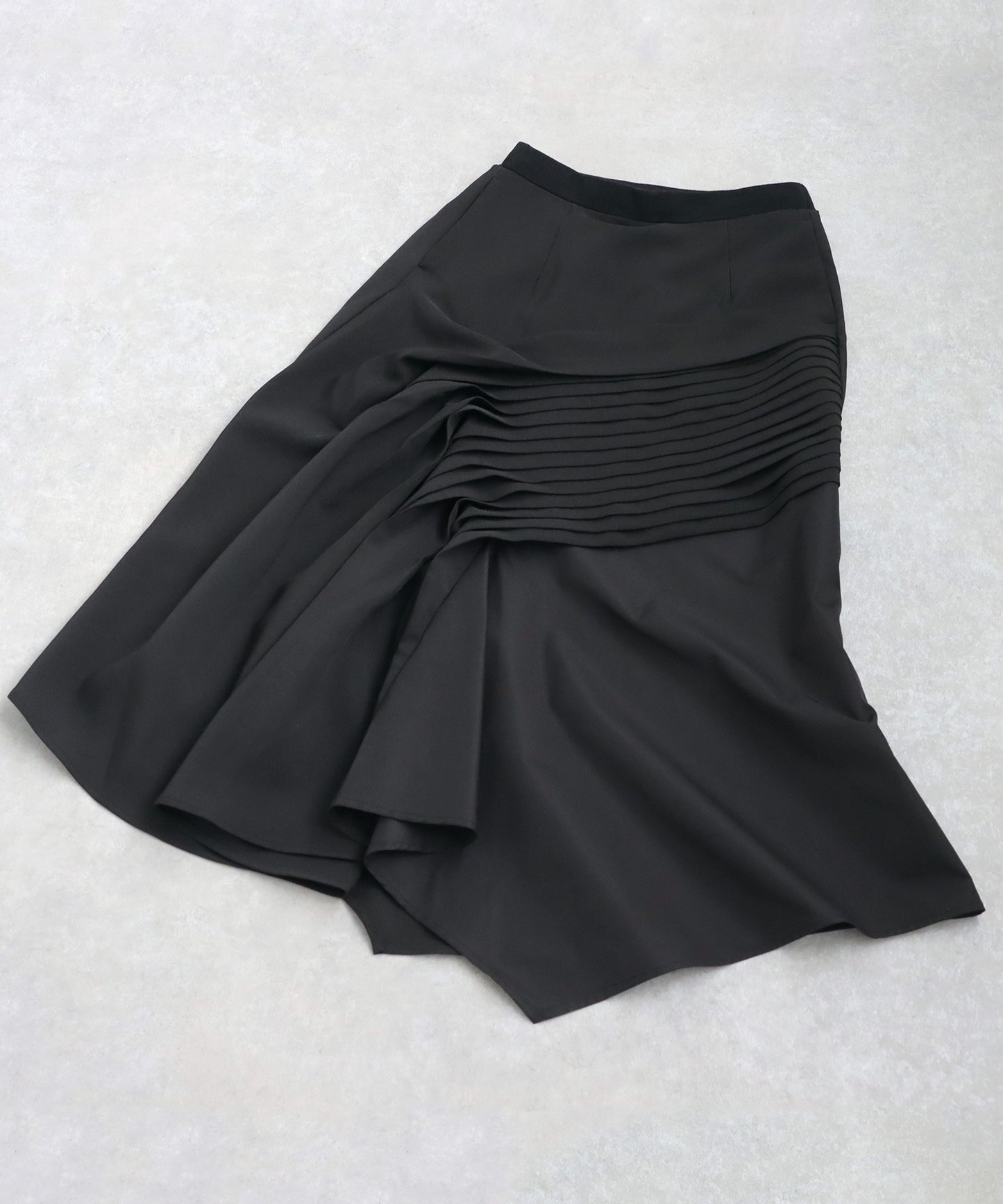 Asymmetrical Tucked Skirt Ladies