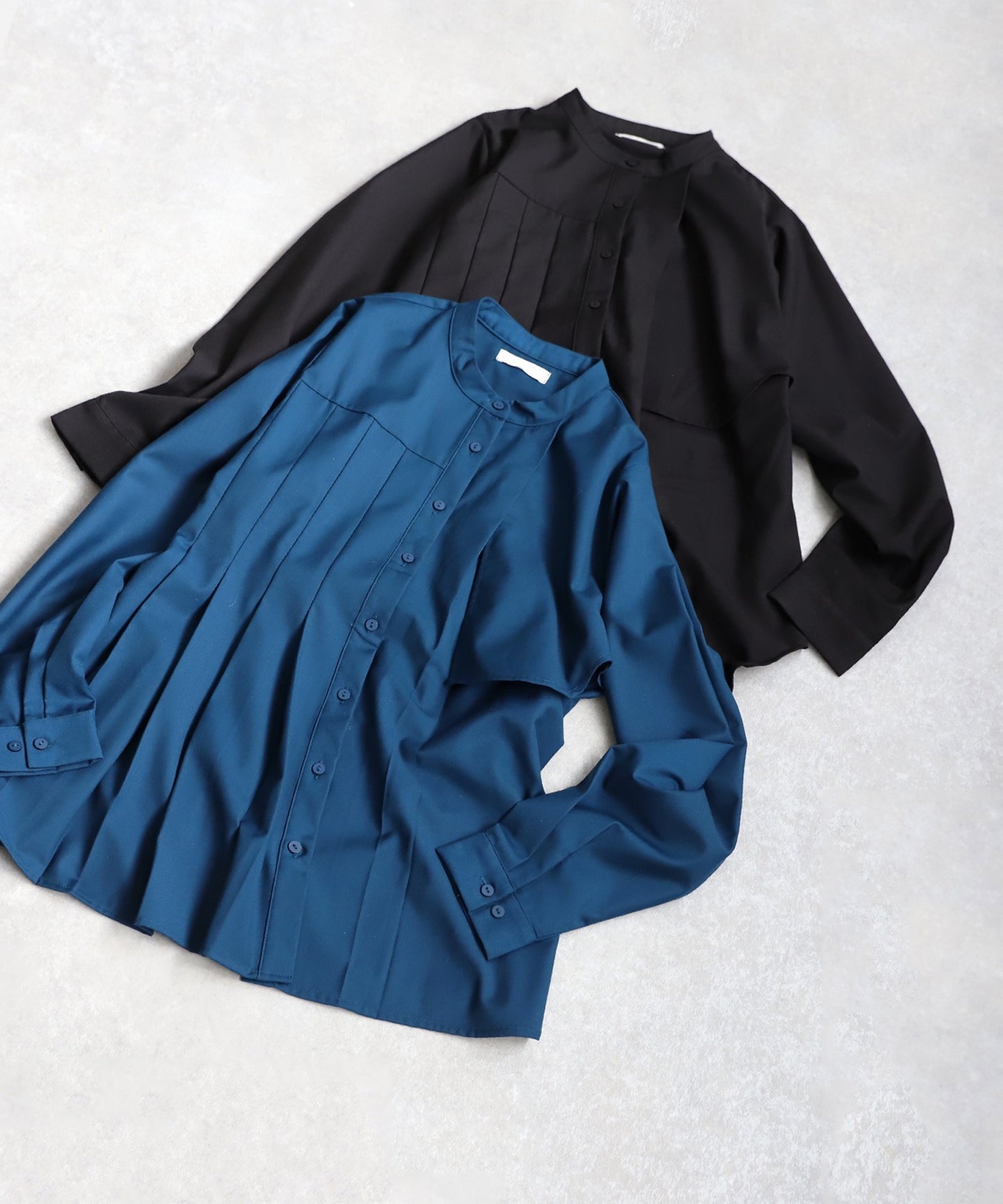 Asymmetric Pleated Shirt Ladies