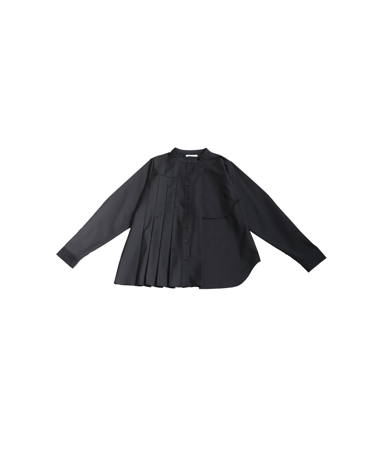 Asymmetric Pleated Shirt Ladies
