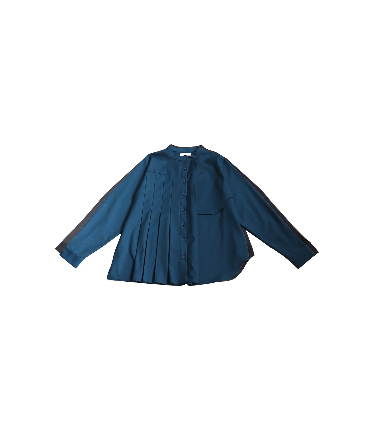 Asymmetric Pleated Shirt Ladies