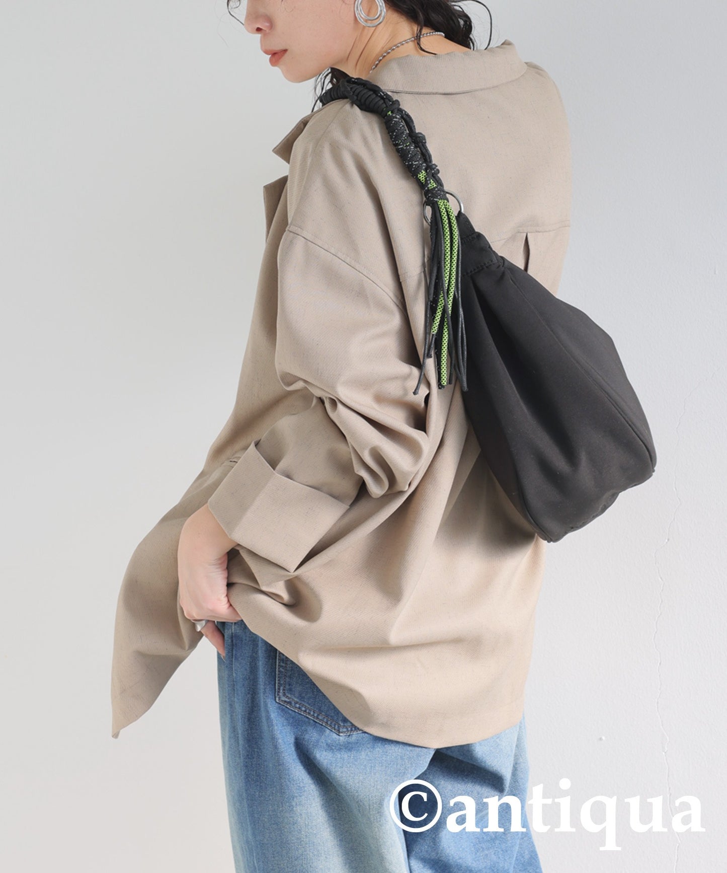 Paracord Handle Moon Bag Ladies