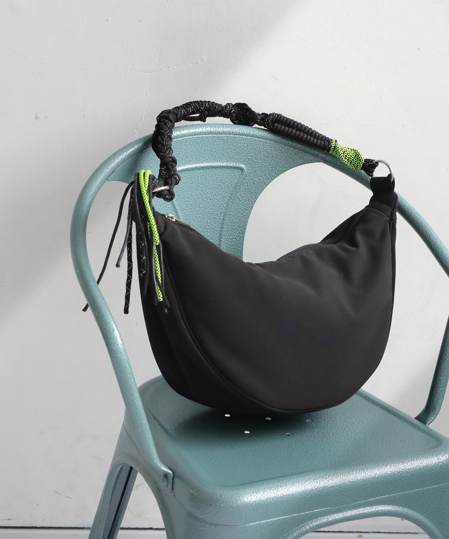 Paracord Handle Moon Bag Ladies