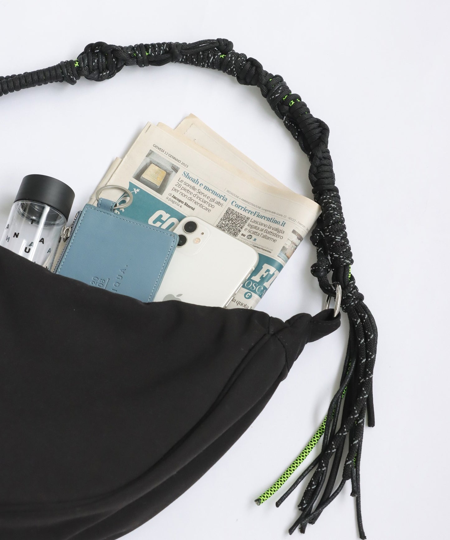 Paracord Handle Moon Bag Ladies