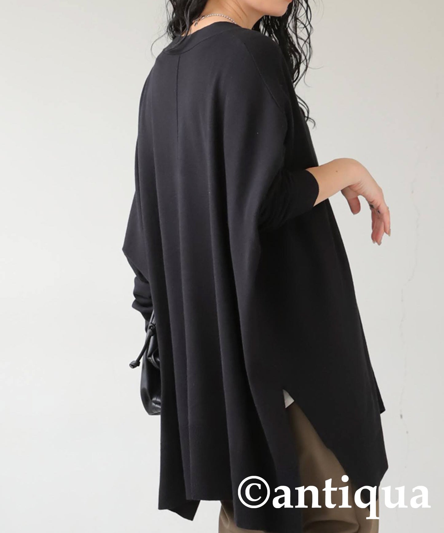 Function Material Wide Cardigan Ladies Tops