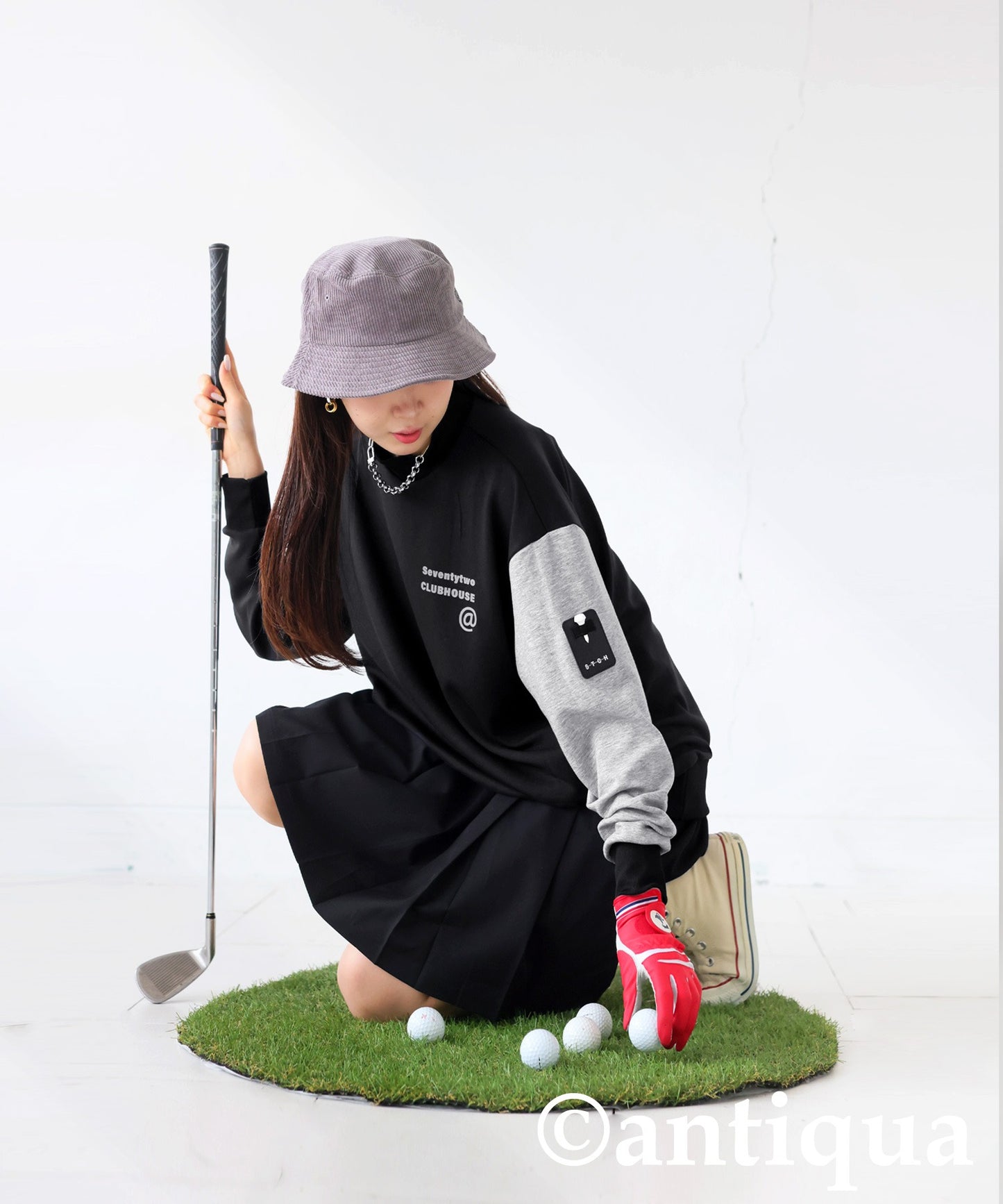 ANTIQUA GOLF×STCH Ponte Tops Ladies