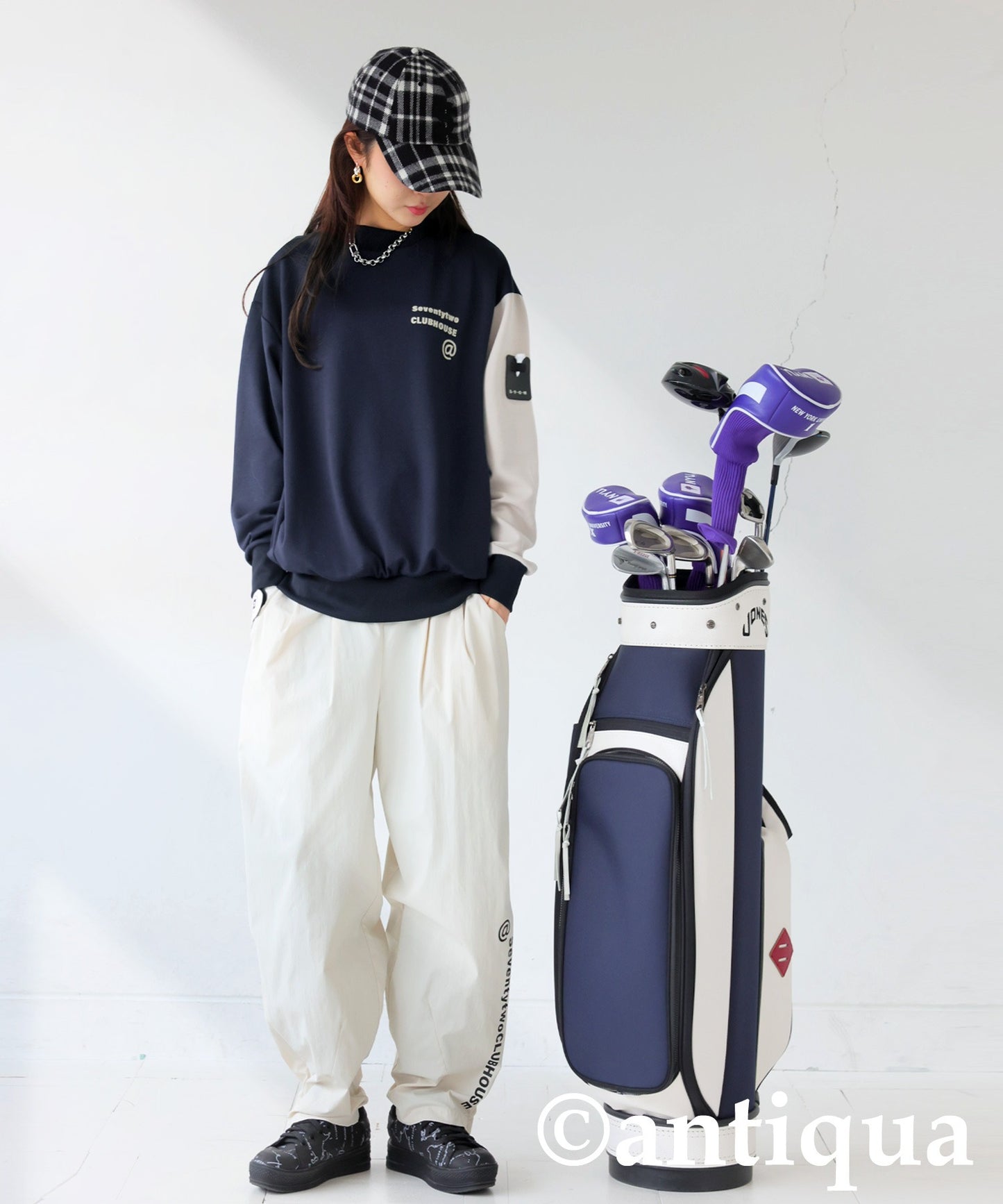 ANTIQUA GOLF×STCH Ponte Tops Ladies