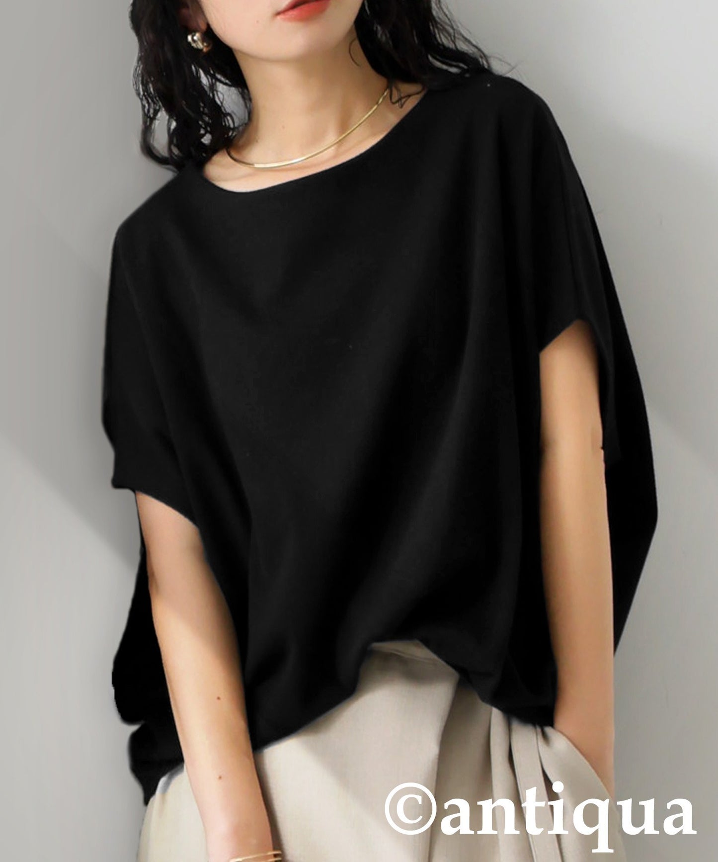 Cotton Blend Pullover Top Ladies
