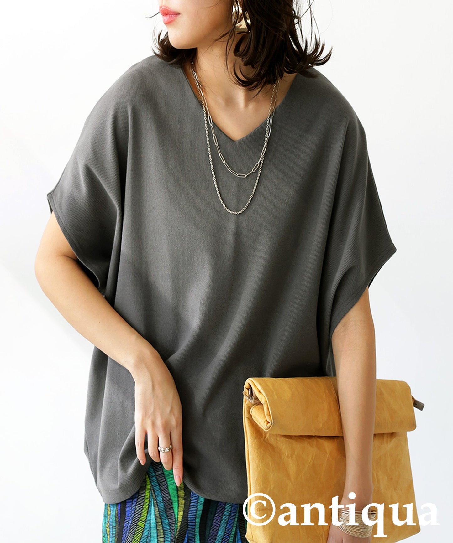 Cotton Blend Pullover Top Ladies