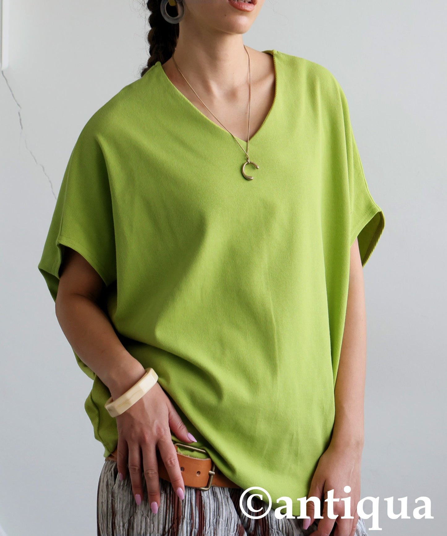 Cotton Blend Pullover Top Ladies