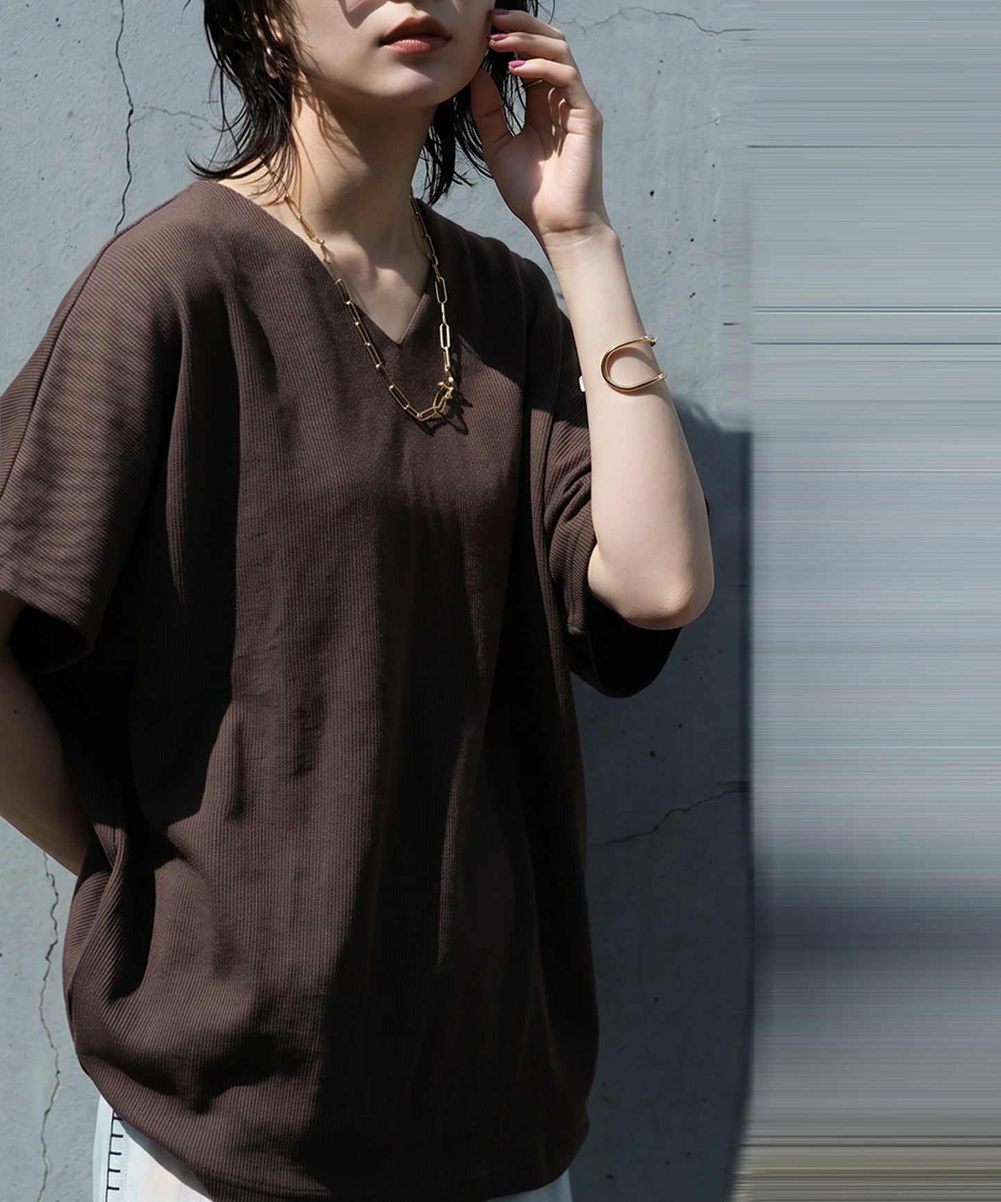 Cotton Blend Pullover Top Ladies