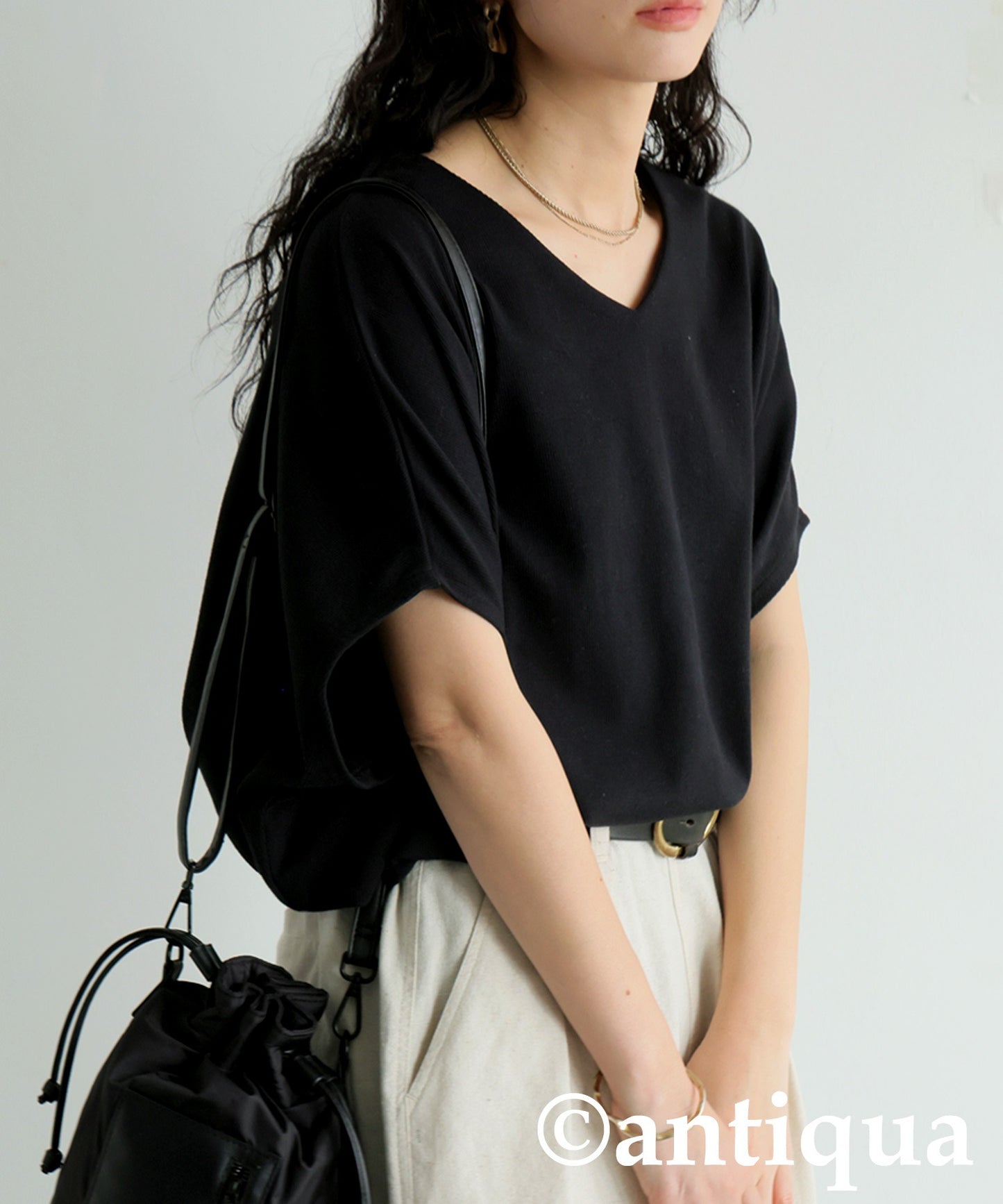Cotton Blend Pullover Top Ladies